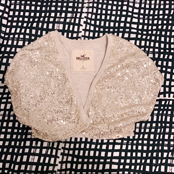 🎉Hollister🎉 Glitter crop jacket