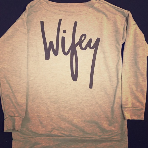 Our Win Tops - Wifey scoop neck shirt