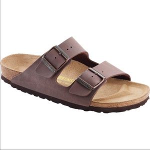 Brown leather Birkenstock women's size 10