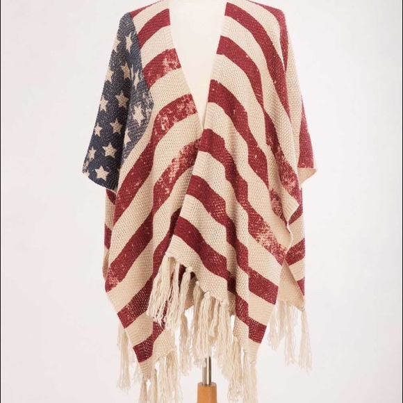 American Flag Poncho Scarf 🇺🇸
