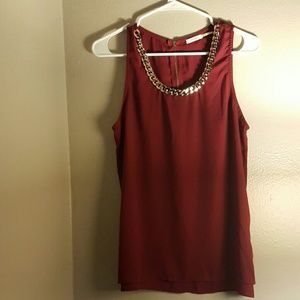 Maroon top
