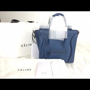 Celine Handbags - Celine Nano Petrol Blue Brand New Celine Handbags - Celine Nano Petrol Blue Brand New