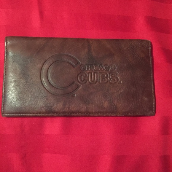 Genuine leather Cubs checkbook cover!