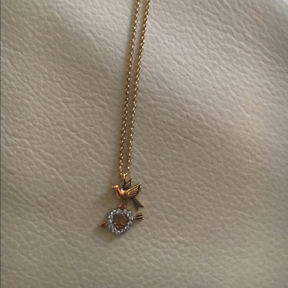 Juicy Couture Bird & Heart Charm Pendant Necklace