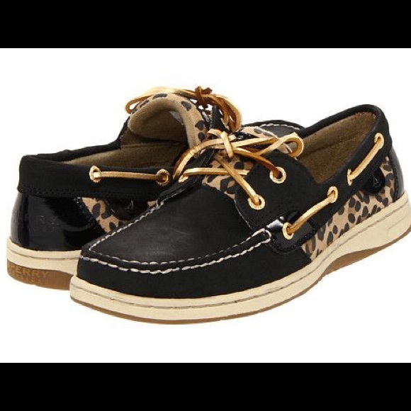 Sperry Topsider cheetah boat shoes