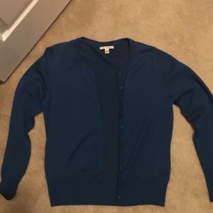 Blue/teal banana republic cardigan