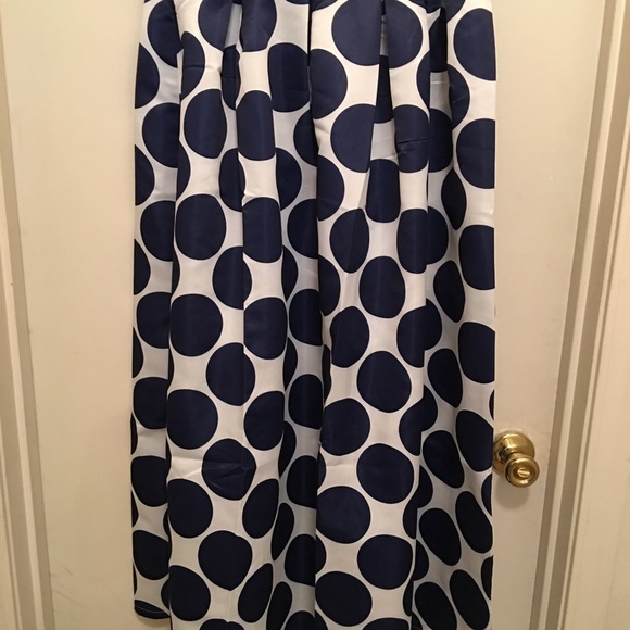 Satin feel material Polkadot maxi skirt