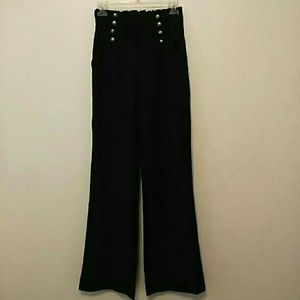High waist Pants with button detailing