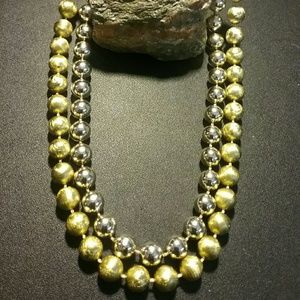 Gold Tone  and  Silver  Tone Necklace.