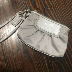 Silver Coach wristlet!