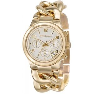 Michael Kors Chronograph Runway Twist Gold Watch