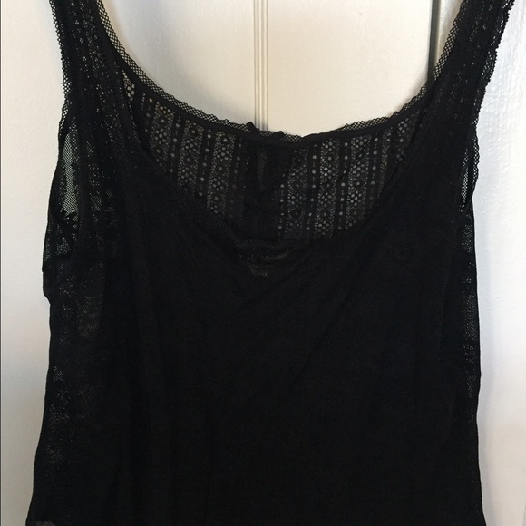 Black lace tank