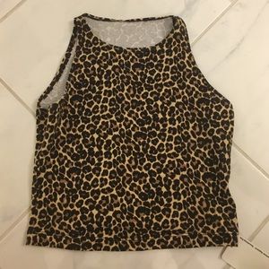 American apparel leopard top