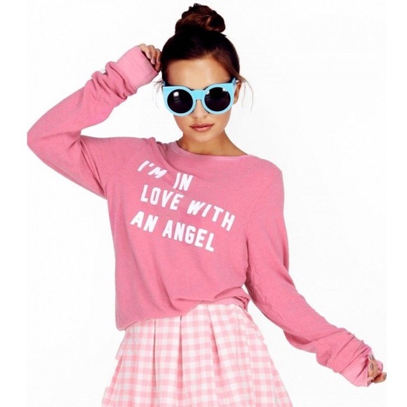 Wildfox Tops - Wildfox "I'm in Love with an Angel" Jumper