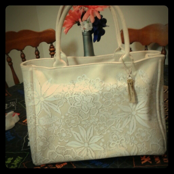 Oscar DE LA Renta canvas tote bag