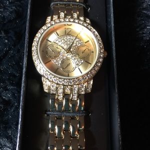 🎄🎄Swarovski Crystals Bling Pave Watch