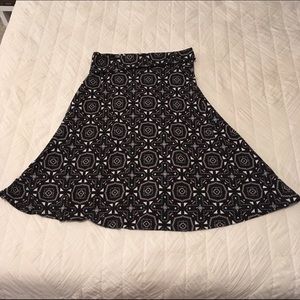 LulaRoe printed skirt