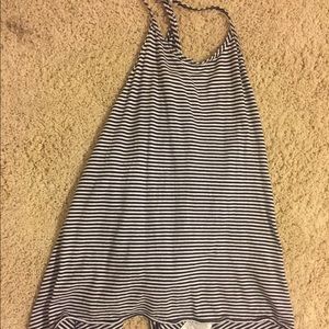 flowy striped tank top