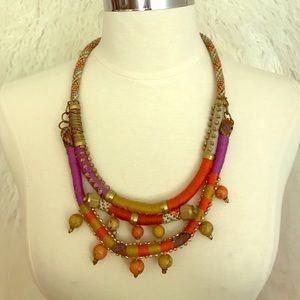 Anthropologie tribal necklace