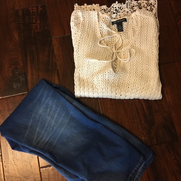 INC Crochet Tunic Top