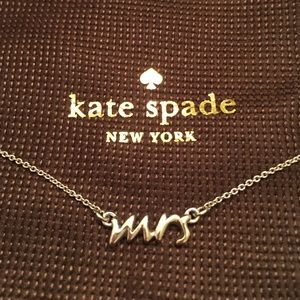 Kate Spade "Mrs" Necklace