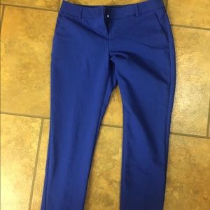 Express Columnist Crop Pants 2R Blue Great Cond!