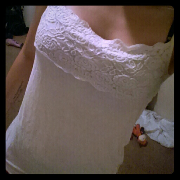 Lace top tank