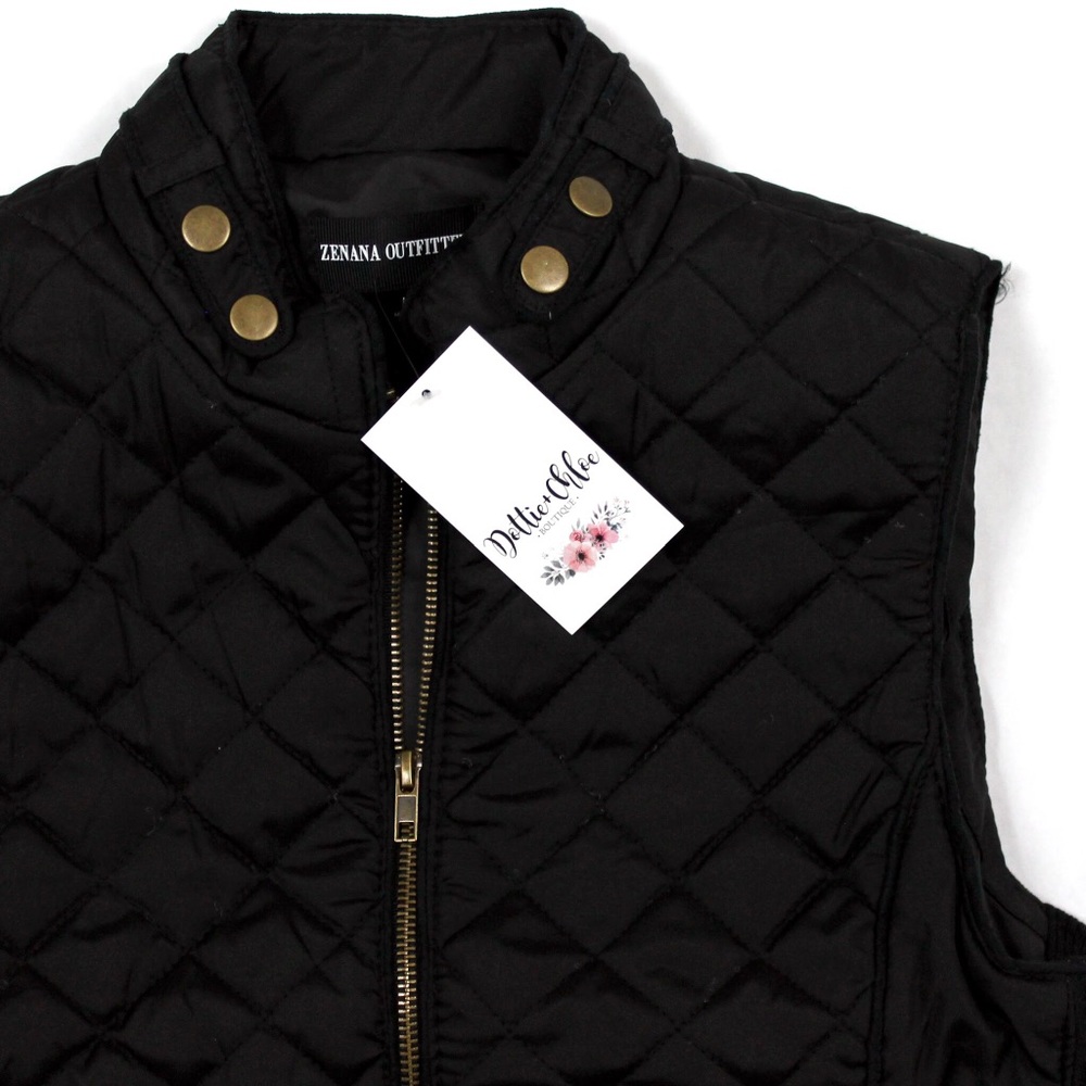 LAST ONE! Quilted Sleeveless Vest - Picture 4 of 6