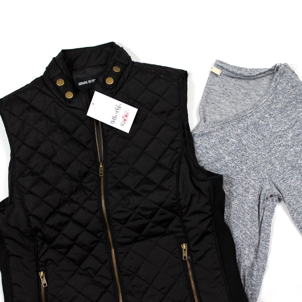 LAST ONE! Quilted Sleeveless Vest - Picture 5 of 6