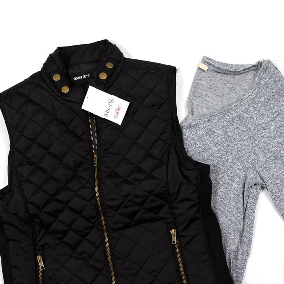 LAST ONE! Quilted Sleeveless Vest - Picture 5 of 6