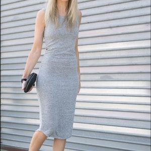 Aritzia bruni dress in blue/green bodycon xxs