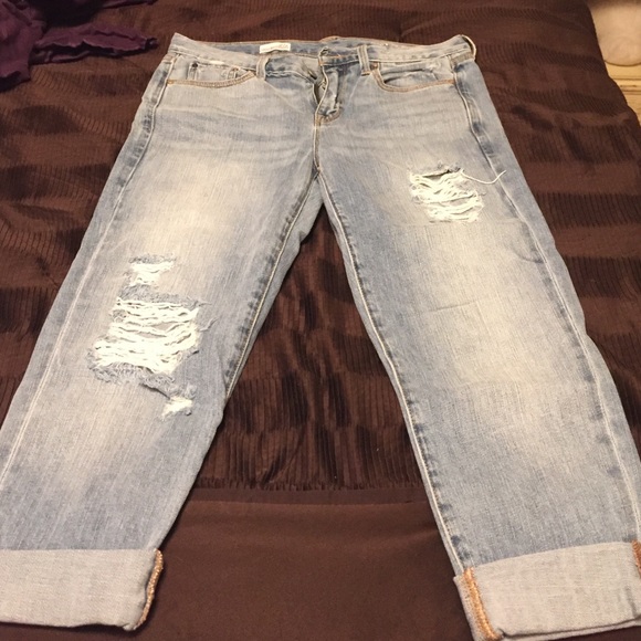 Gap 1969 cropped/cuffed jeans