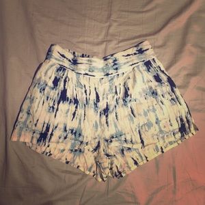 Tie dye shorts