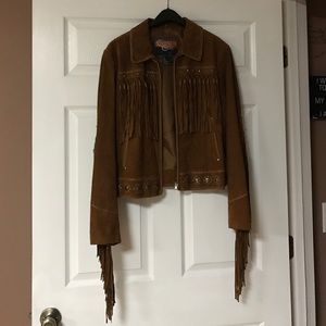Cripple Creek Suede Fringe Jacket Last REDUCTION