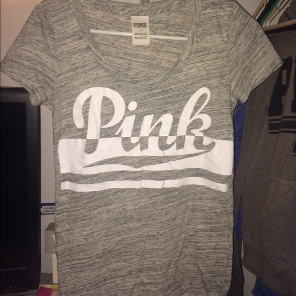 VS pink grey shirt