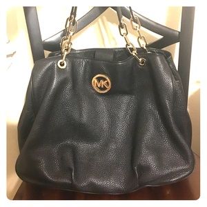 Michael Kors Black Leather Tote