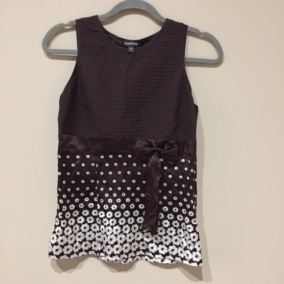 BLOWOUT bebe Floral Silk Top