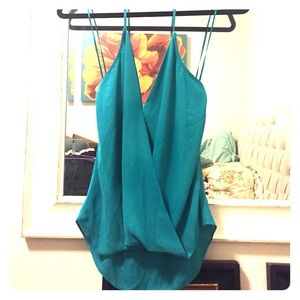 Bloomingdale's boutique brand green halter top