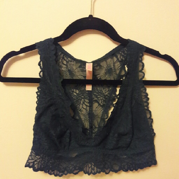 VS Pink laced racerback bralette