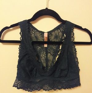 VS Pink laced racerback bralette