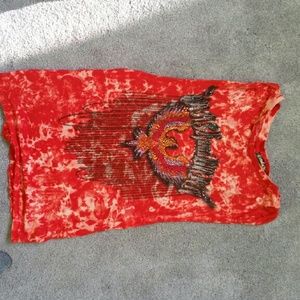 Crash & burn open tank top