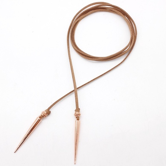 Jewelry - Brown wrap choker necklace