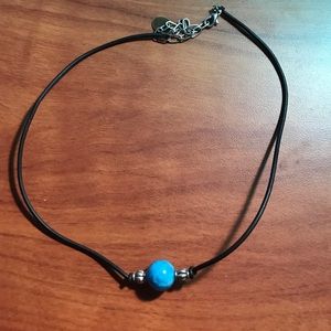 Blue bead chocker