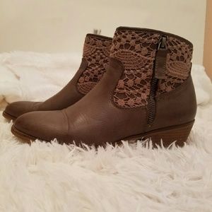 Tan booties