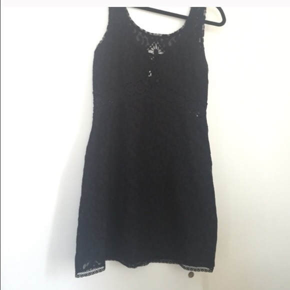 Black lace dress