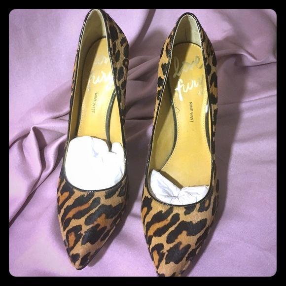 Nine West's LOVEFURY PonyHair-LeopardPrint HIheels