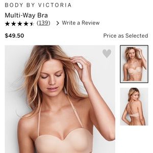 Multi-Way Bra, Body by VS. Champagne (nude)