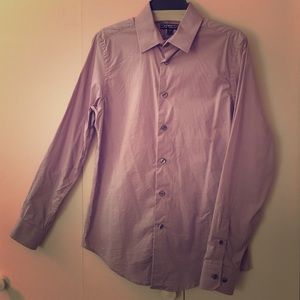 Express brand lavender button down shirt