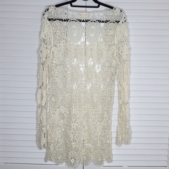 PacSun Dresses - NWOT PacSun Black Poppy Crochet Tunic Dress PacSun Dresses - NWOT PacSun Black Poppy Crochet Tunic Dress