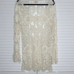 PacSun Dresses - NWOT PacSun Black Poppy Crochet Tunic Dress PacSun Dresses - NWOT PacSun Black Poppy Crochet Tunic Dress